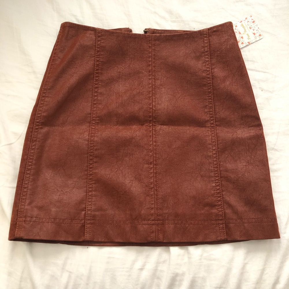 Free People Modern Femme Vegan Suede Mini Skirt - Picture 3 of 6